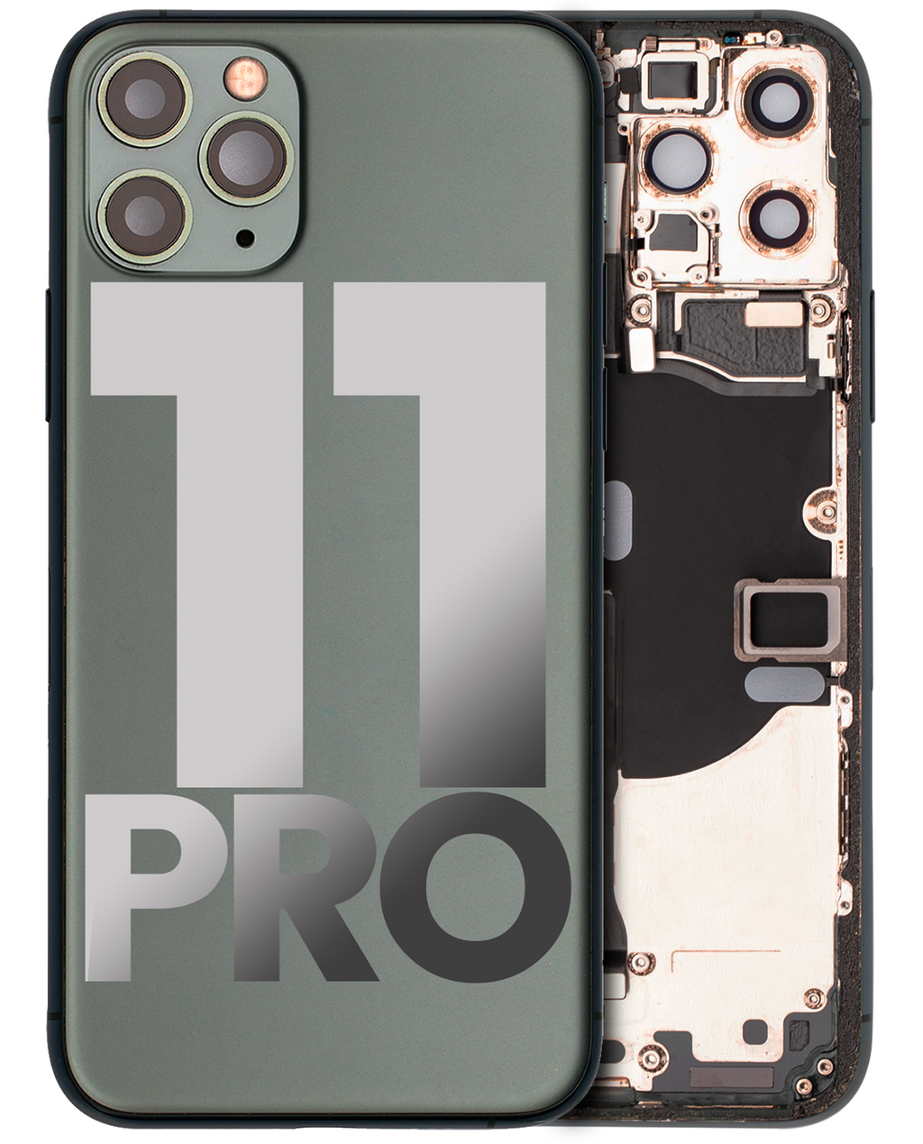 Gebrauchter Ausbau/Pull Qualität B – iPhone 11 Pro Backcover/Rahmen Nachtgrün