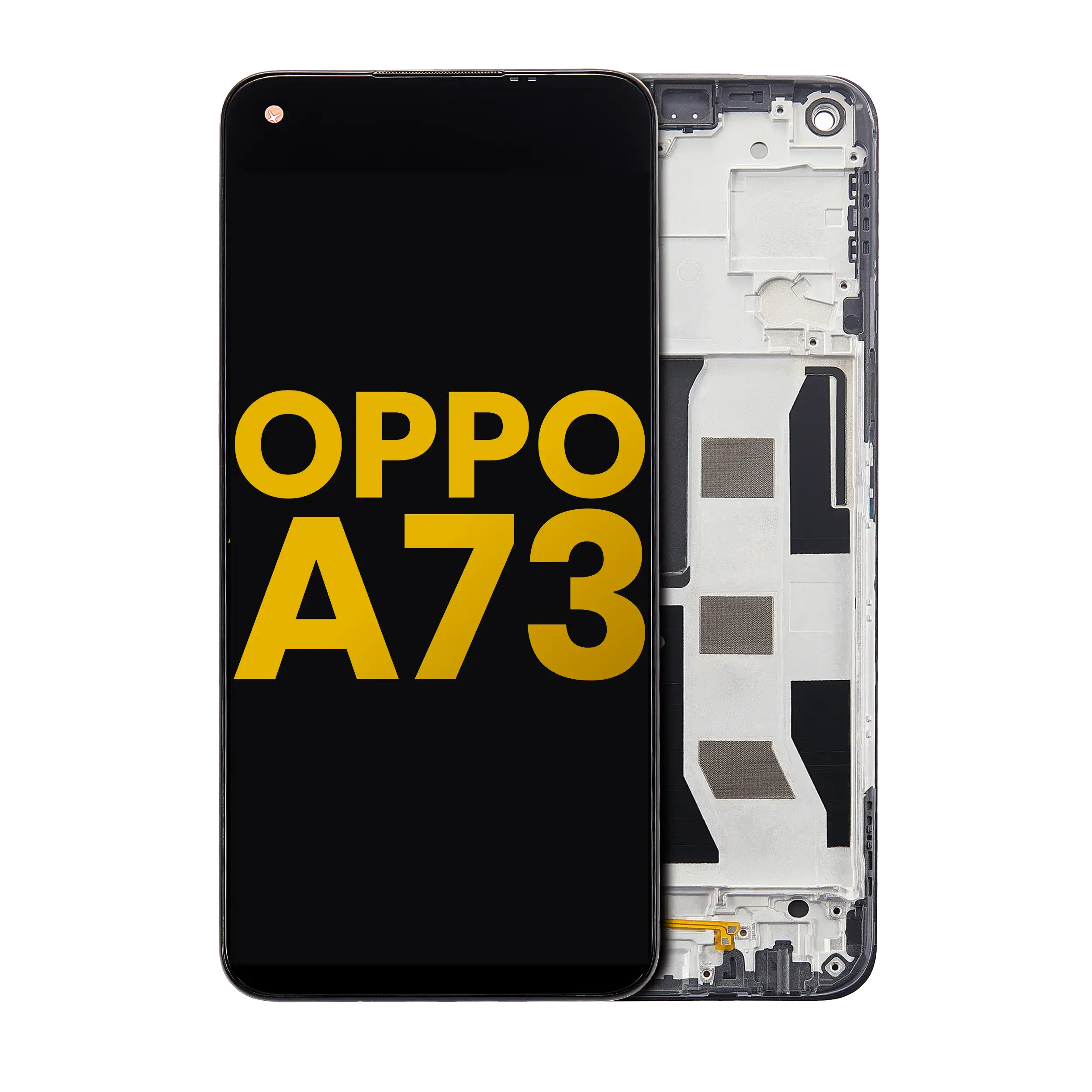 LCD-Display mit Rahmen für OPPO A73 5G (Refurbished) (Alle Farben)