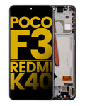 OLED-Display mit Rahmen für Xiaomi Poco F3/Redmi K40/Pro Refurbished Blau