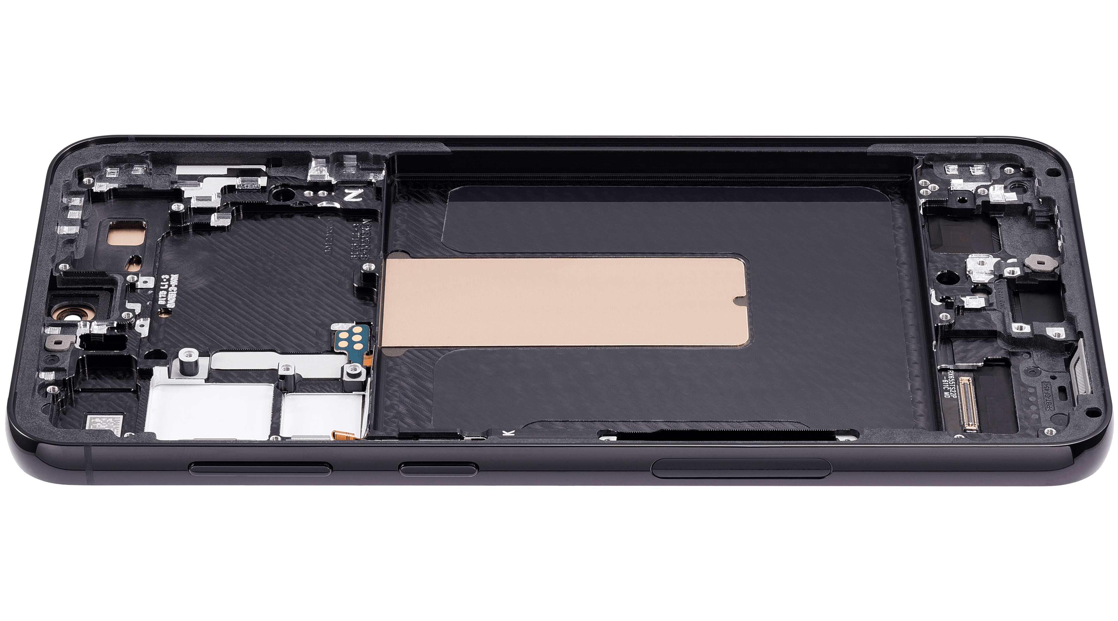 OLED-Display mit Rahmen für Samsung Galaxy S23 Plus (US & International) (Aftermarket Plus) (120Hz) (Phantom Black)
