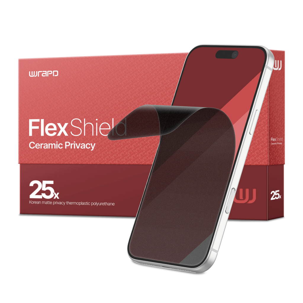 Wrapd FlexShield - TPU Display Protector Film (25 Pack) (Matte Privacy)