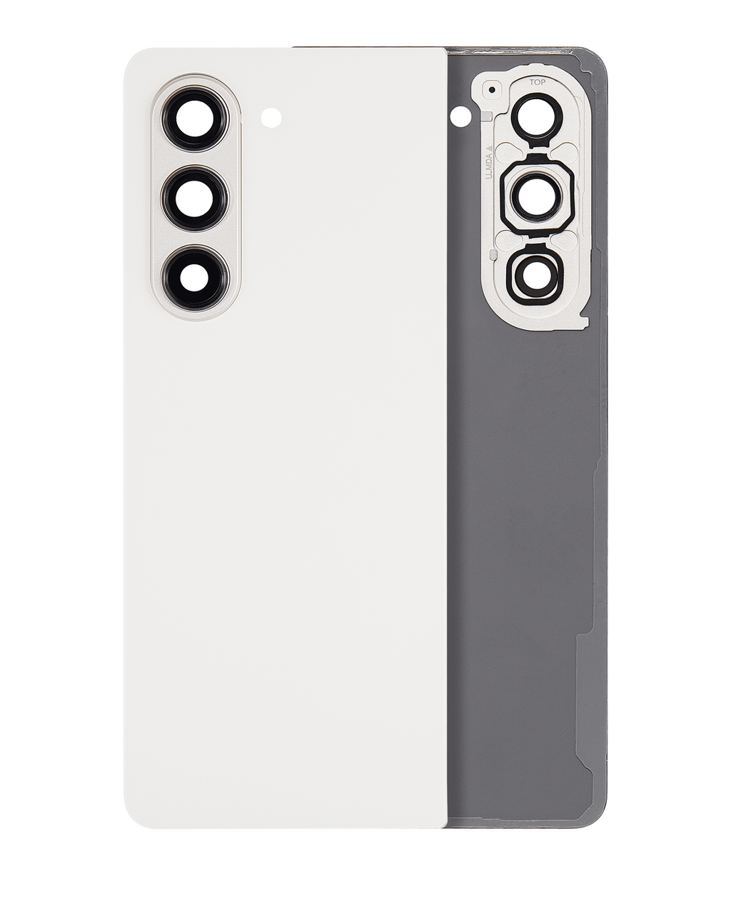 Back Cover with Camera Lenses for Samsung Galaxy Z Fold 5 (Service Pack) (Cream)