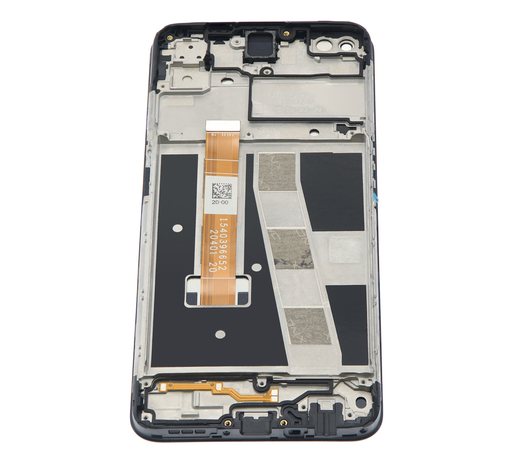 LCD-Komplettbaugruppe mit Rahmen für OPPO A92 (Refurbished) (Alle Farben)