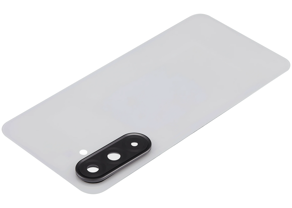 Backcover Glass mit Camera Lens für Samsung Galaxy A36 5G (A366 / 2025) (ohne Logo) (Aftermarket Plus) (Weiß)