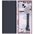 OLED-Display mit Rahmen für Samsung Galaxy Note 20 Ultra 5G (Aftermarket Plus) (120Hz) (Mystic Bronze)