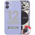 Backcover/Rahmen mit Kleinteilen für iPhone 12 Mini (Aftermarket Plus) (Lila)