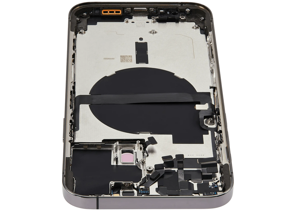 Backcover/Rahmen mit Small Parts für iPhone 13 Pro Max (EU / Global Version) (gebrauchter OEM-Ausbau, Qualität B) (Graphite)
