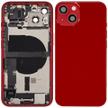 Backcover/Rahmen mit Ladebuchse Flex & Small Parts für iPhone 13 (EU / Global Version) (gebrauchter OEM-Ausbau, Qualität A) (Rot)