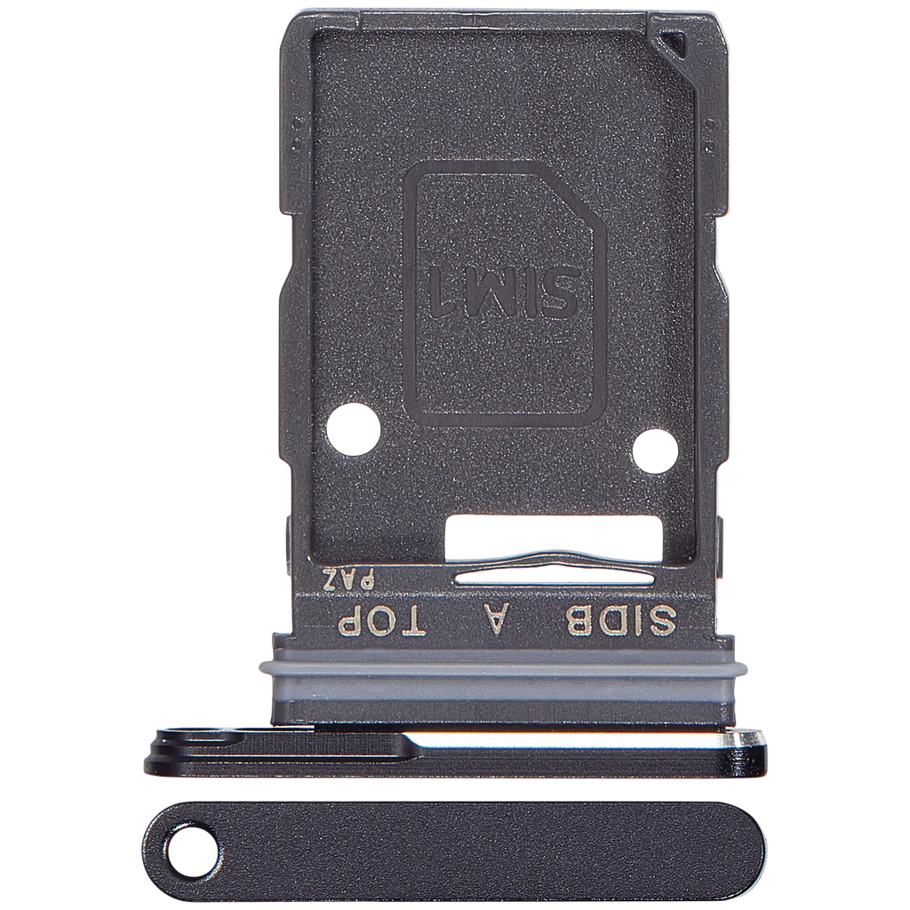 Single Sim Card Tray für Samsung Galaxy S26 (S942) (Schwarz)