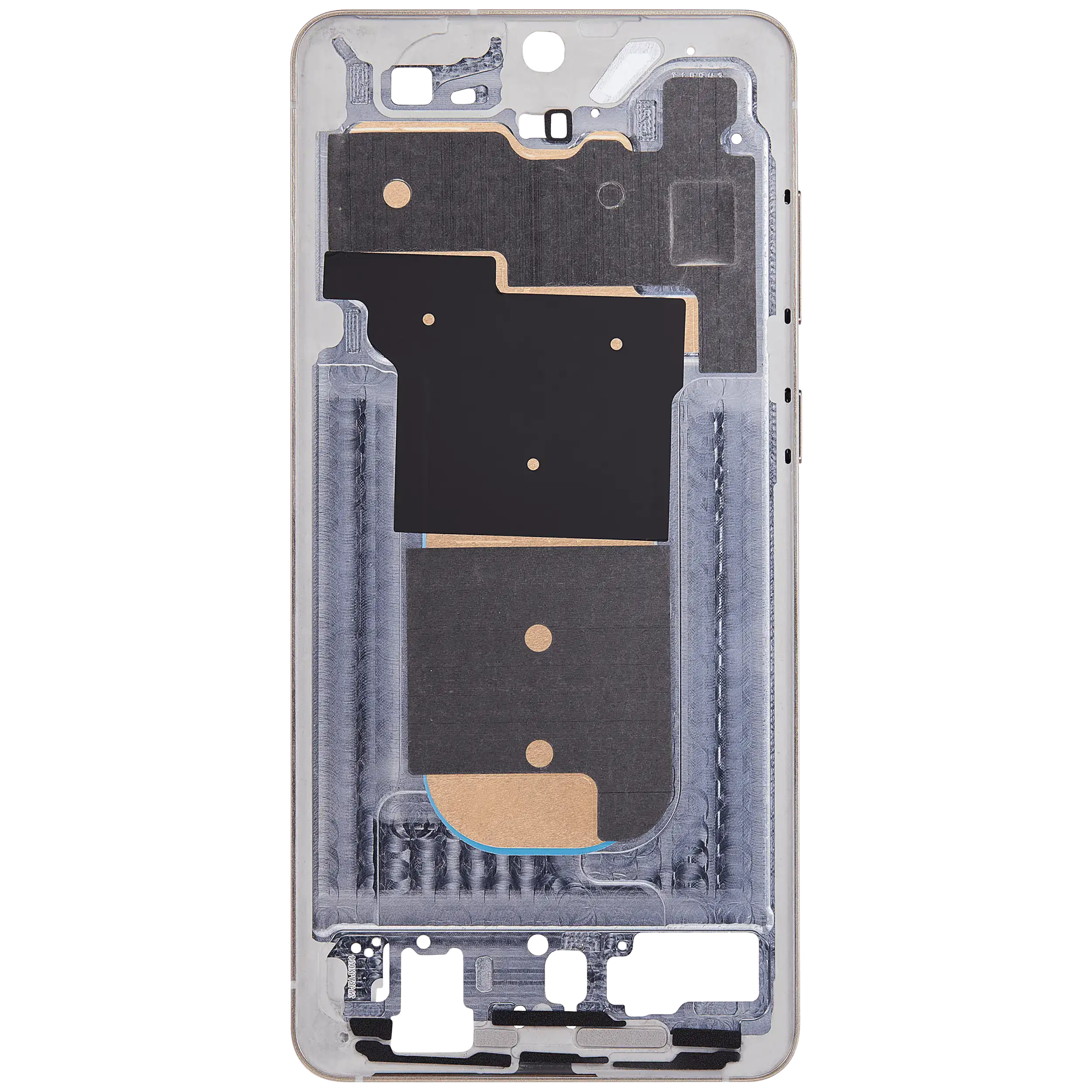 Midframe/Rahmen Compatible für Samsung Galaxy S25 Edge 5G (US & Internationale Version) (Titanium Icyblue / Titanium Silver)