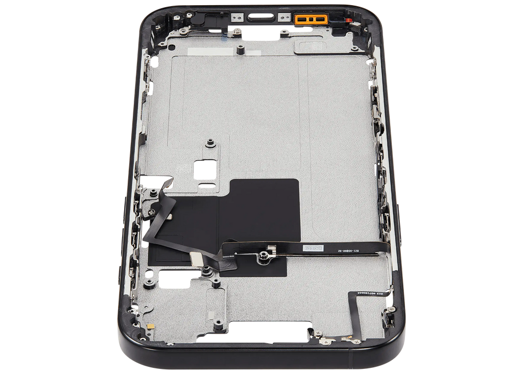 Midframe/Rahmen mit Power And Volume Button für iPhone 16 Pro Max (EU / Global Version) (Aftermarket Plus) (Schwarz Titanium)