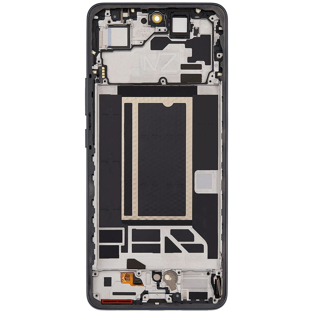 OLED-Display mit Rahmen für Oppo Reno13 F 4G / 5G (Refurbished) (Graphite Grau)
