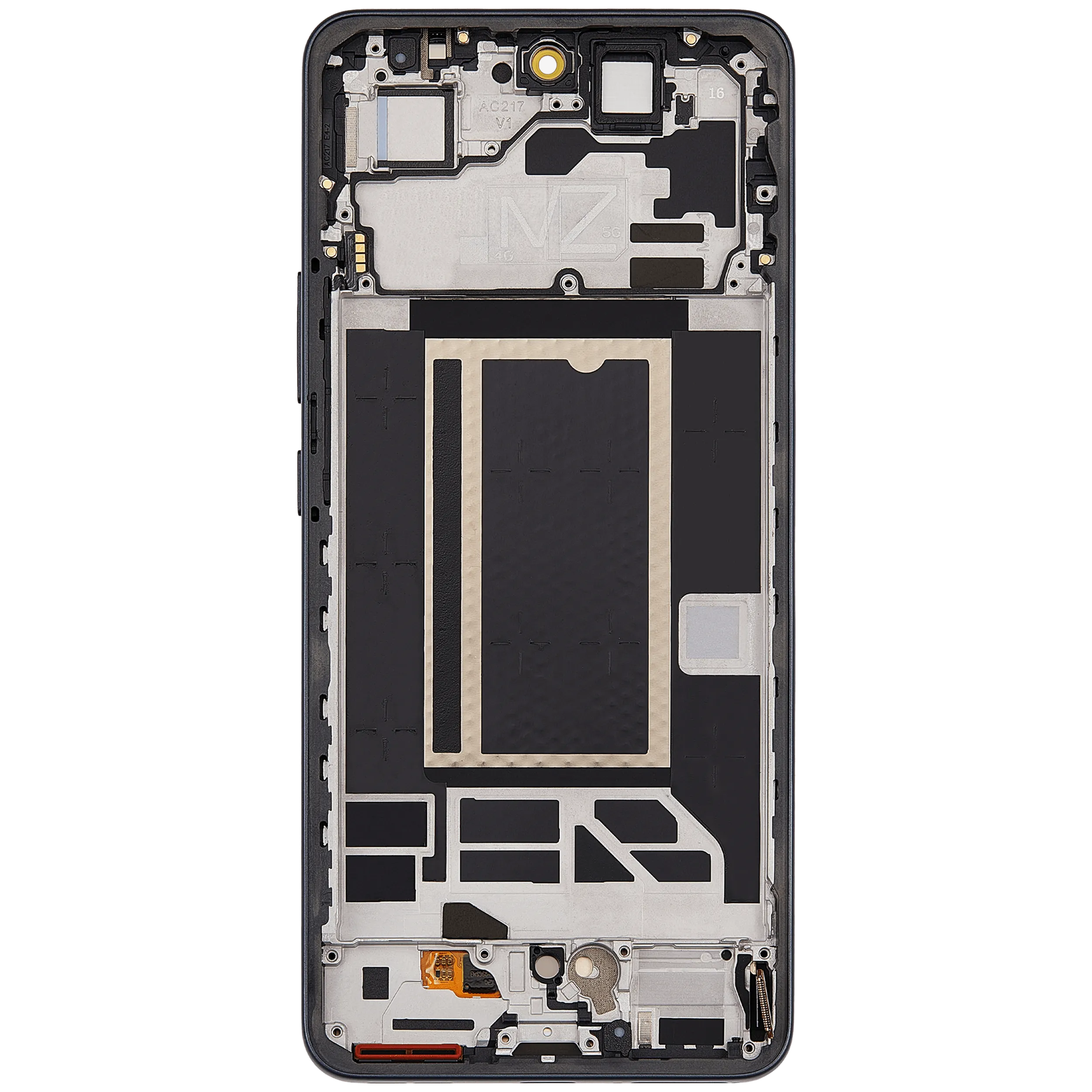 OLED-Display mit Rahmen für Oppo Reno13 F 4G / 5G (Refurbished) (Graphite Grau)
