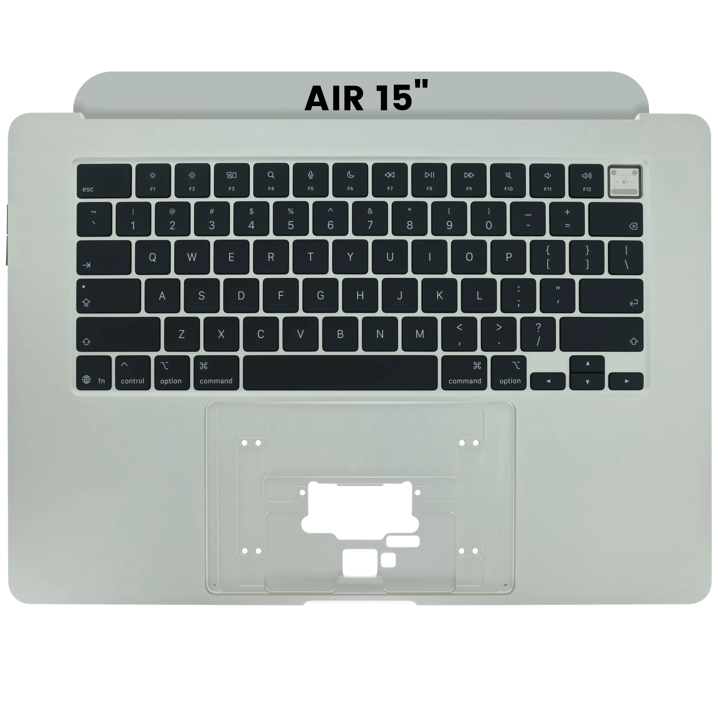 Top Case mit Keyboard (ANSI US) für MacBook Air 15" A3448 (2026) (Original OEM) (Starlight)