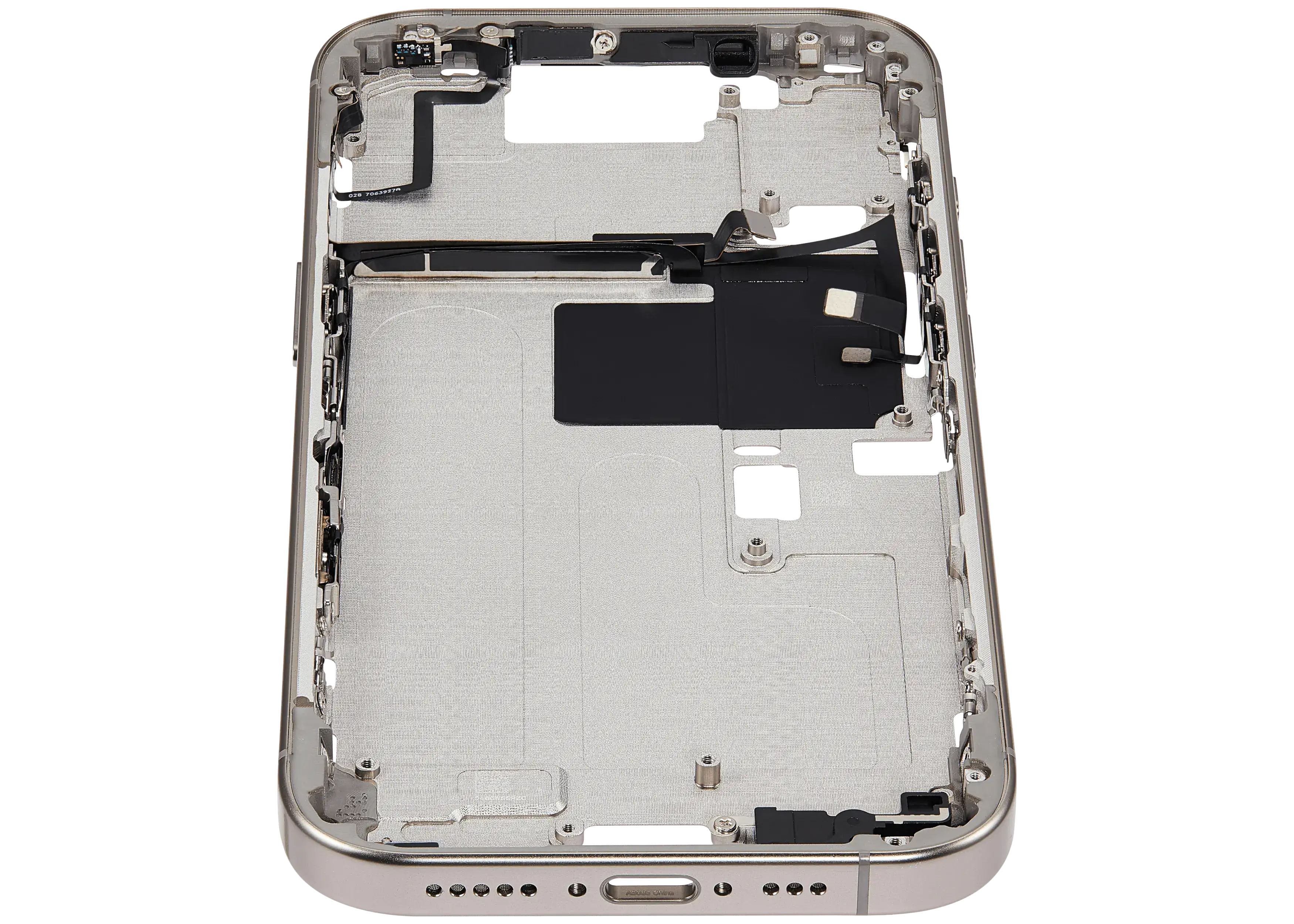 Midframe/Rahmen mit Power And Volume Button für iPhone 16 Pro (US-Version) (Aftermarket Plus) (Natural Titanium)