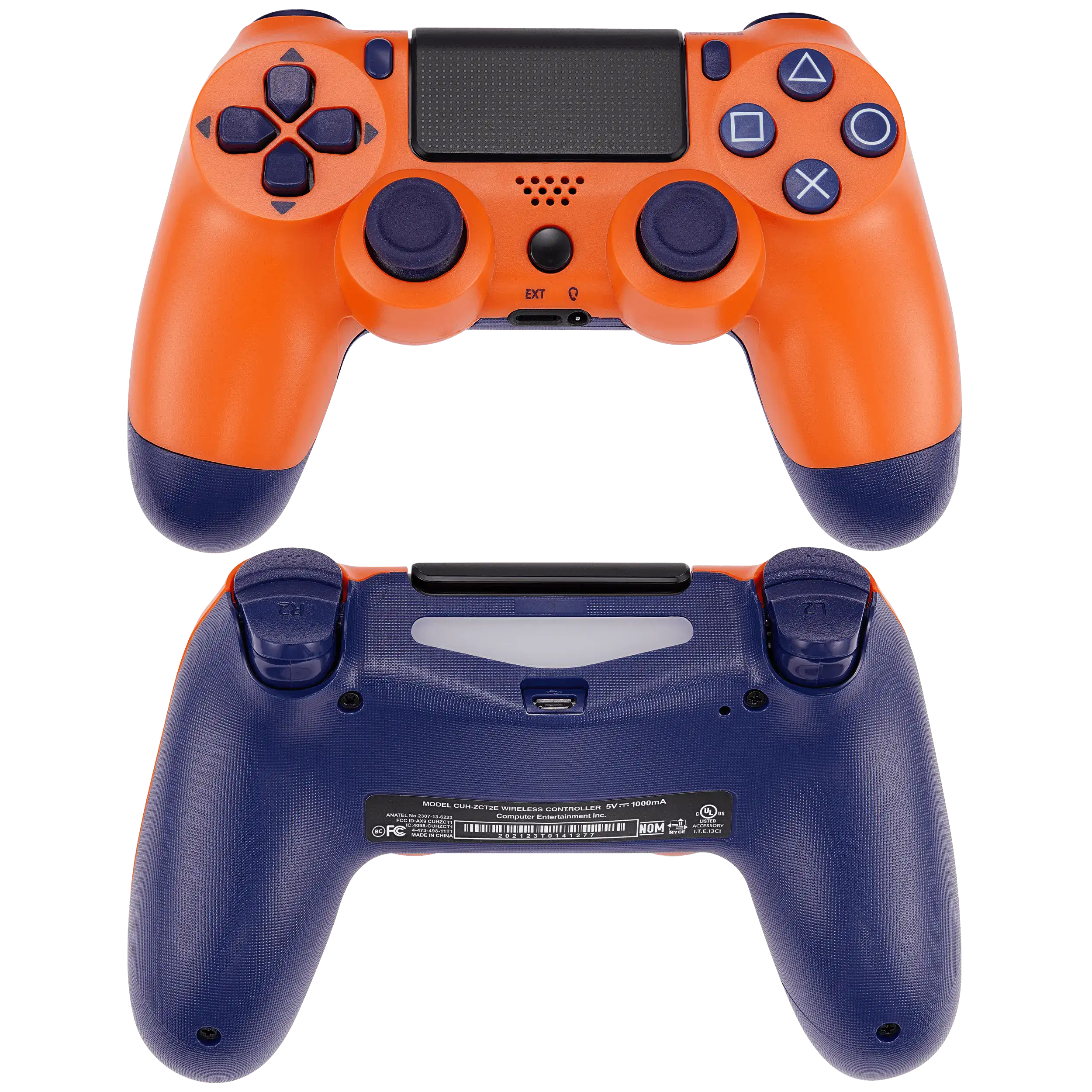 DoubleShock 4 Wired Controller für Playstation 4 (Sunset Orange)