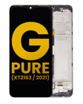 LCD mit Rahmen für Moto G Pure Refurbished (Alle Farben)