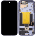 OLED-Display mit Rahmen Compatible (mit Fingerprint Sensor) für Google Pixel 9A (Refurbished) (Iris)