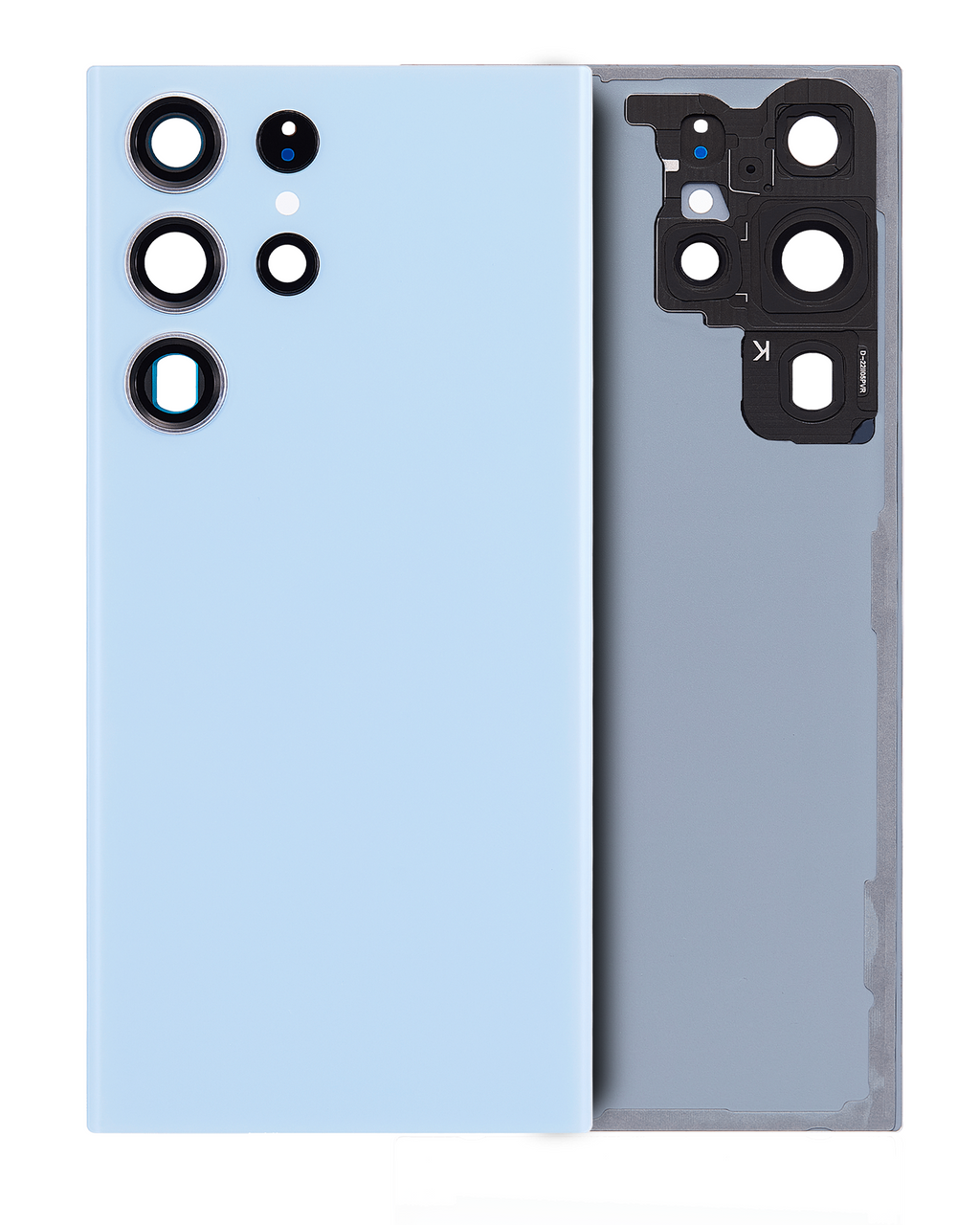 Back Cover with Camera Lens for Samsung Galaxy S23 Ultra 5G (No Logo) (Aftermarket Plus) (Sky Blue)