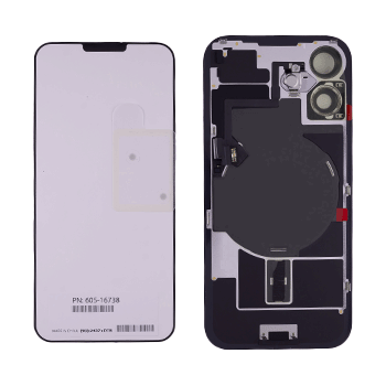 Back Cover with MagSafe Magnet, NFC, and Flash Flex Cable for iPhone 16 (Original OEM, UK/EU Version, White)