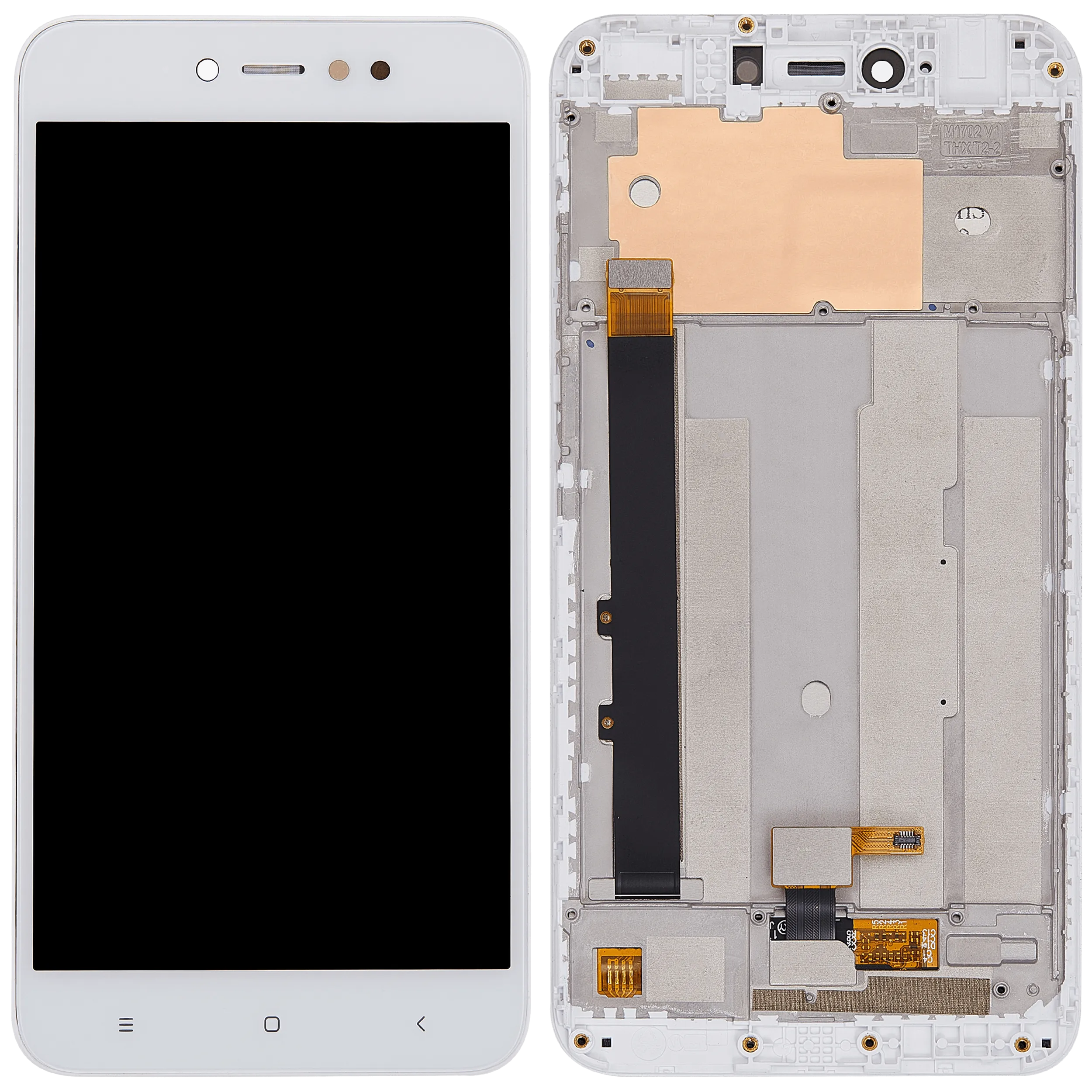 LCD-Display mit Rahmen für Xiaomi Redmi Note 5A (Aftermarket Plus) (Weiß)
