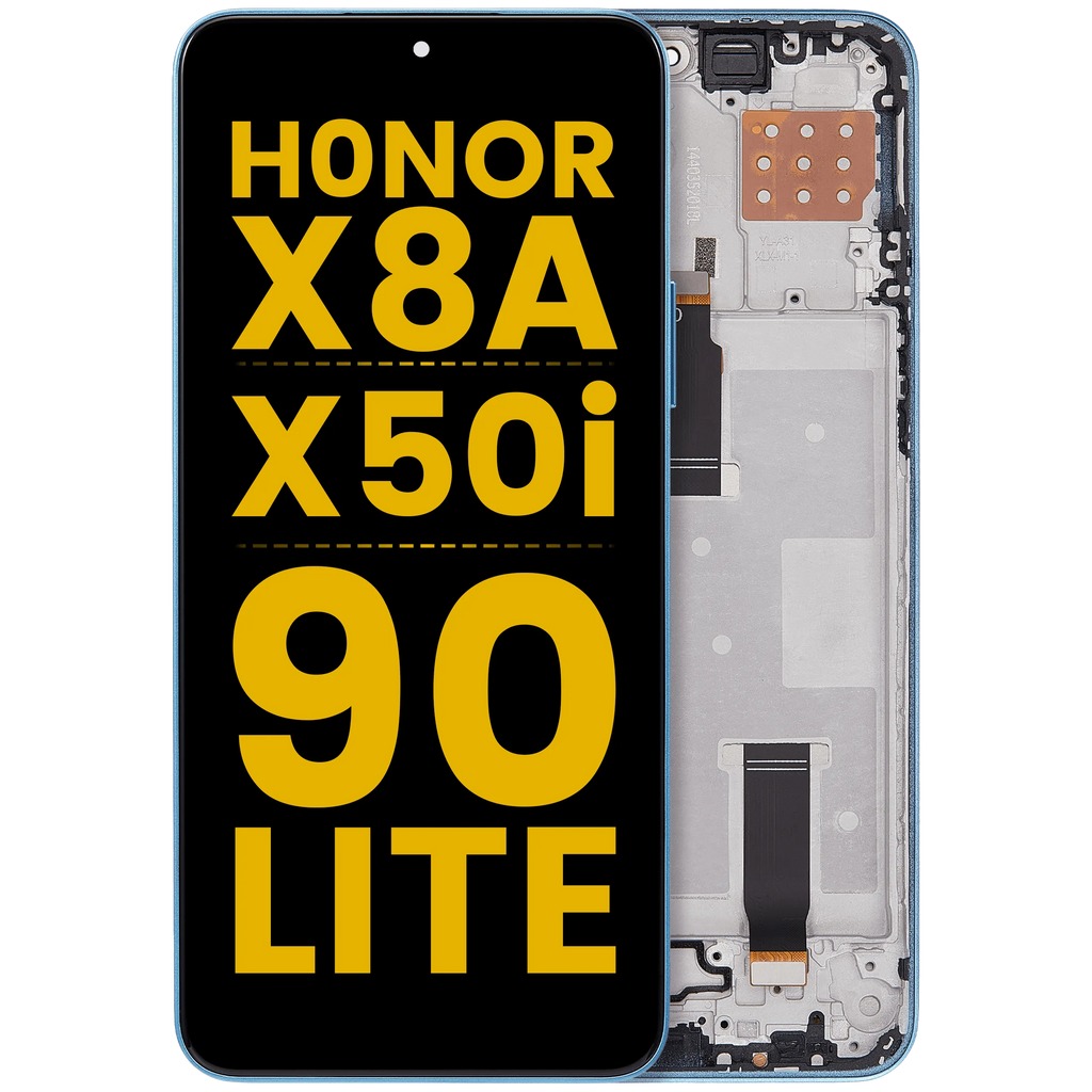 LCD-Display mit Rahmen für Honor X8A / X50i / 90 Lite (Refurbished) (Cyan Lake)