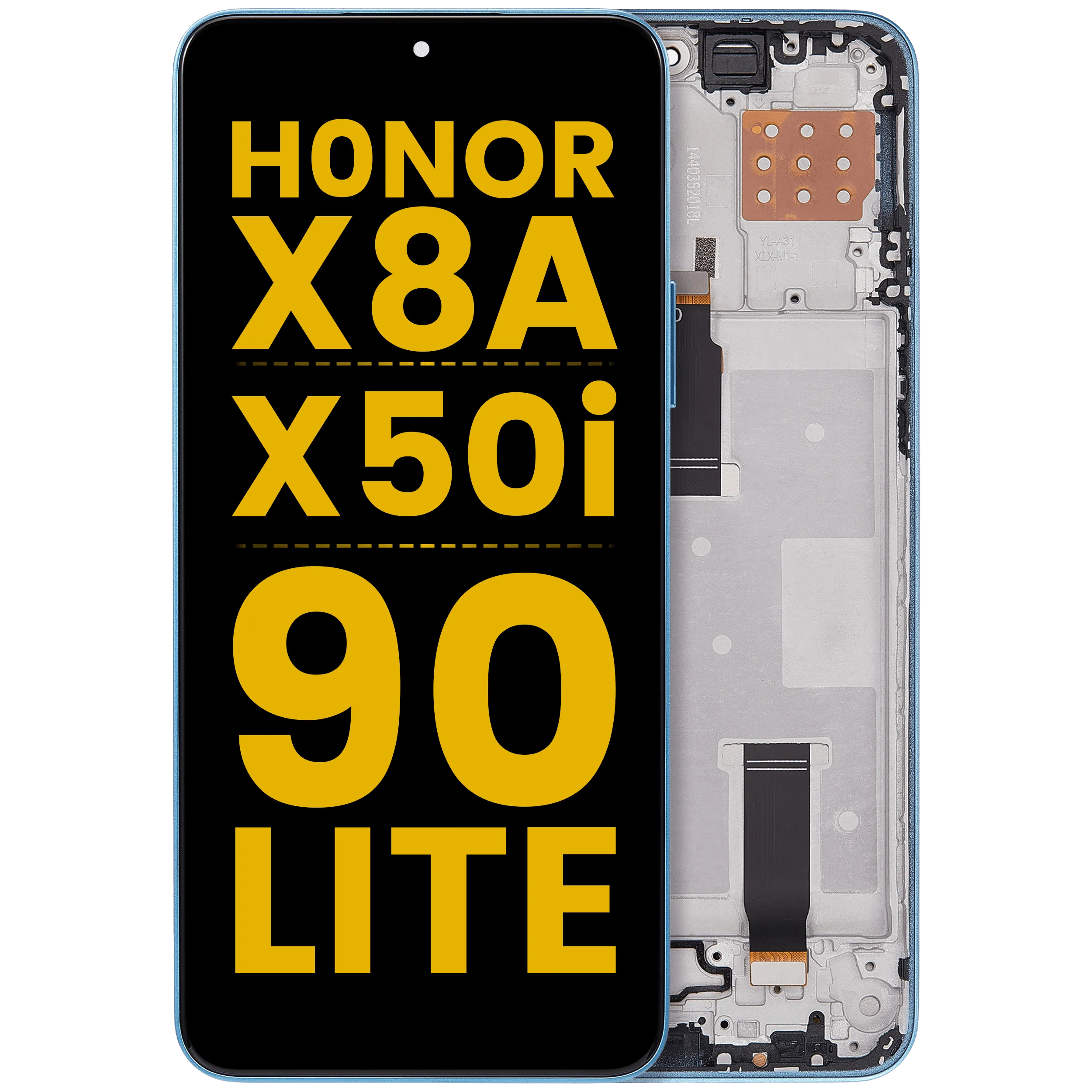 LCD-Display mit Rahmen für Honor X8A / X50i / 90 Lite (Refurbished) (Cyan Lake)