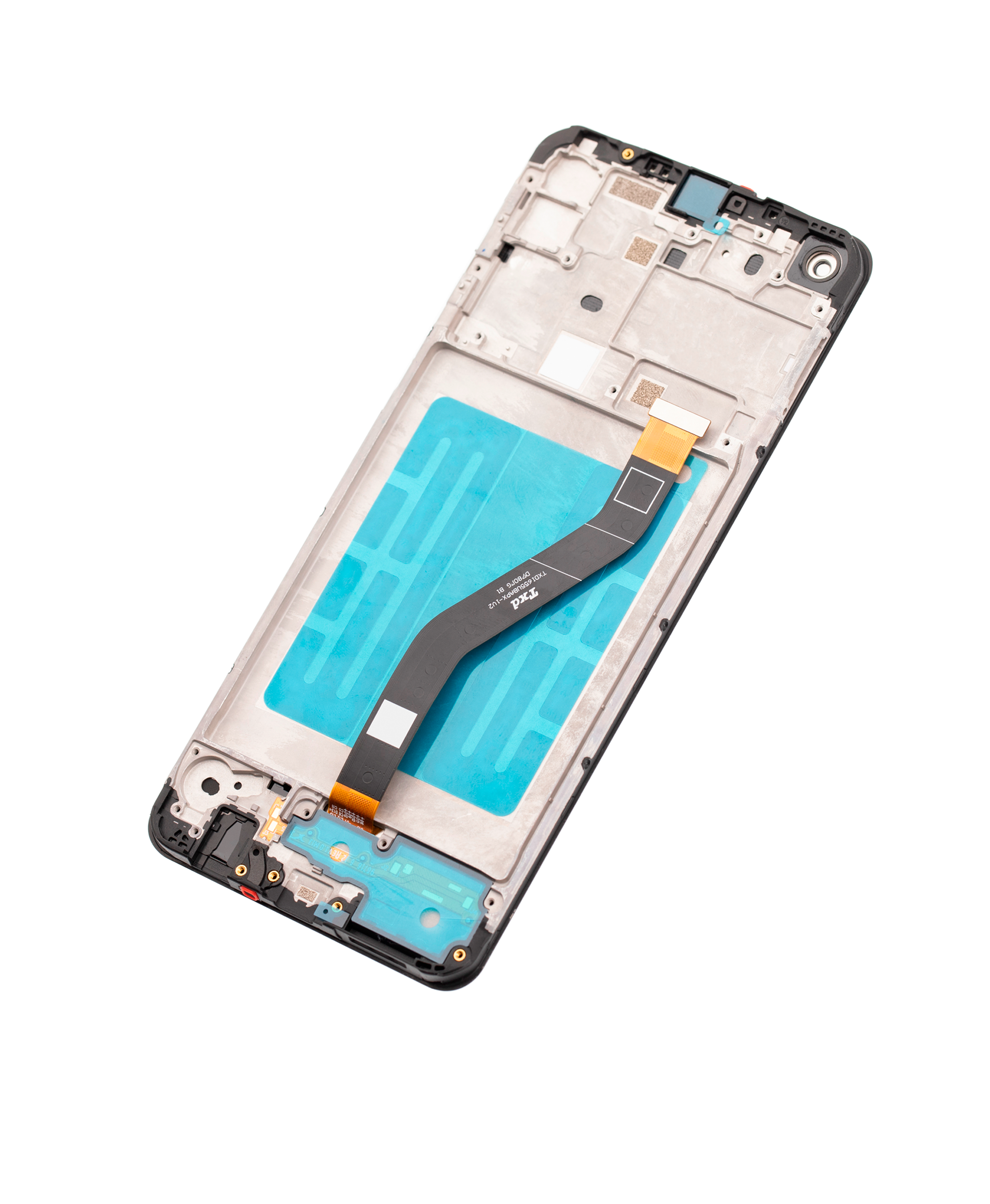 LCD-Display mit Rahmen für Samsung Galaxy A21 (A215 / 2020) (Alle Farben) (Refurbished)