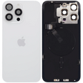 Back Cover with MagSafe Magnet, NFC & Flash Flex Cable for iPhone 15 Pro Max (Original OEM, UK/EU Version, White Titanium)