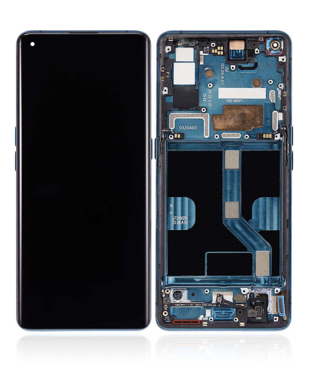 OLED Display with Frame for OPPO Find X2 (Refurbished) (Ocean)
