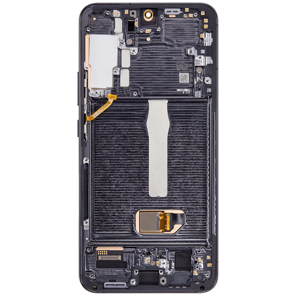 OLED-Display mit Rahmen für Samsung Galaxy S22 Plus 5G (US & Internationale Version) (Aftermarket Plus) (120Hz) (Phantom Black)