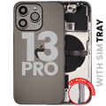 Backcover/Rahmen mit Small Parts für iPhone 13 Pro (EU / Global Version) (gebrauchter OEM-Ausbau, Qualität B) (Graphite)