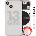 Backcover/Rahmen mit Small Parts für iPhone 13 Mini (EU / Global Version) (gebrauchter OEM-Ausbau, Qualität A) (Starlight)