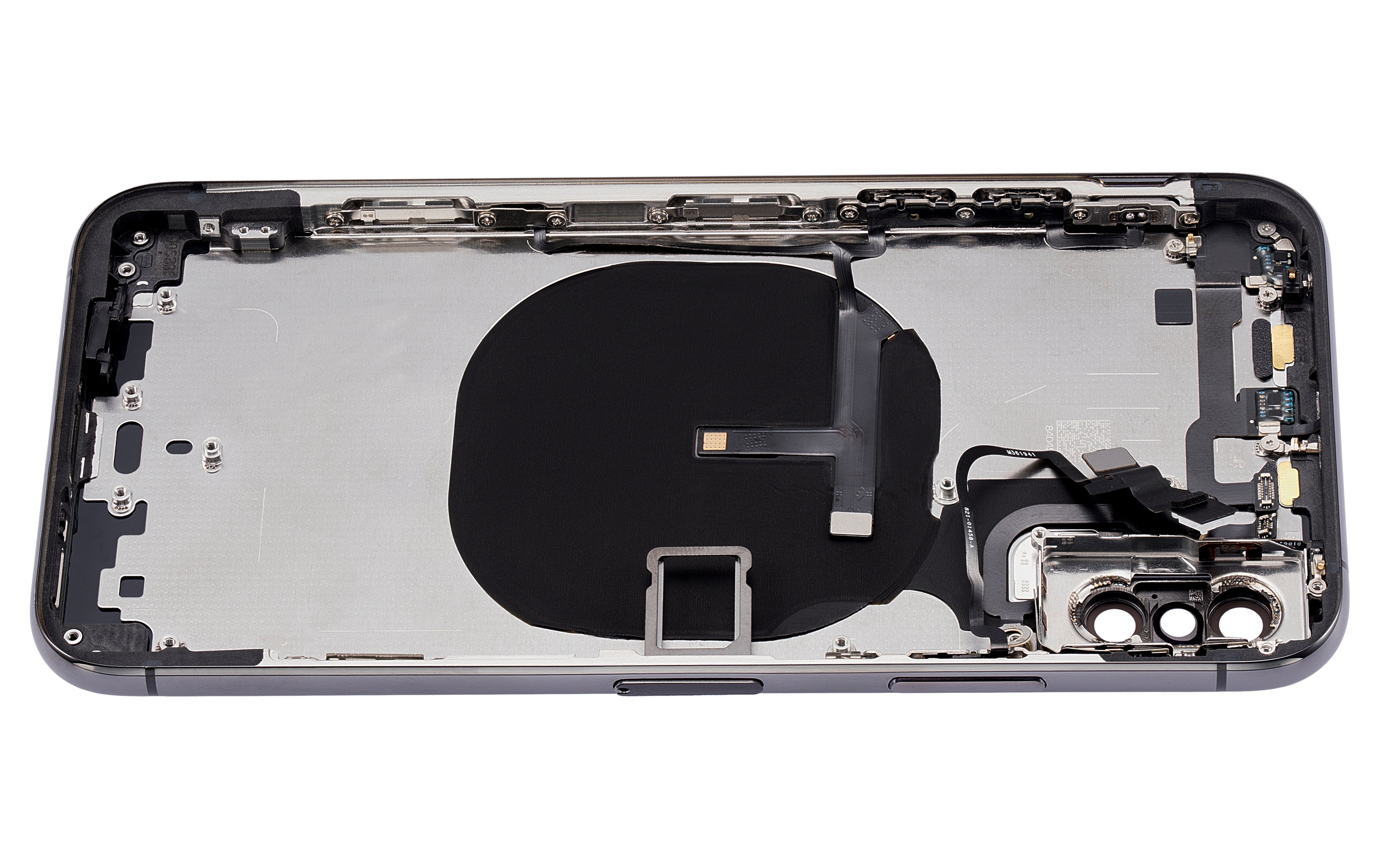 Back Cover/Frame with Pre-installed Small Parts for iPhone XS (No Logo) (Aftermarket Plus) (Space Gray)