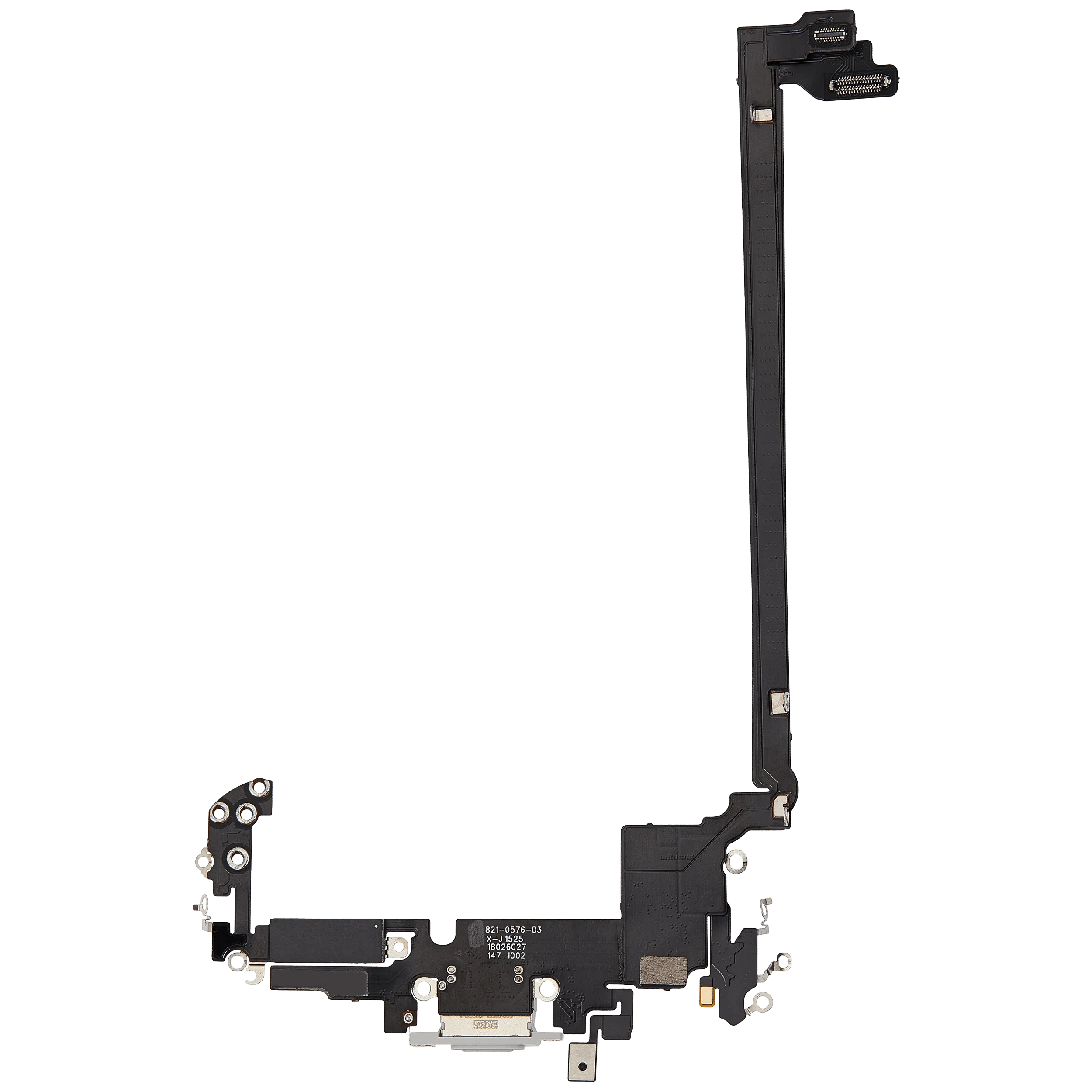 Ladebuchse Flex Cable für iPhone 17 Pro max (Aftermarket Plus) (US-Version) (Silber)