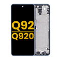 LCD-Display mit Rahmen für LG Q92 5G / Q920 (Refurbished) (Schwarz)