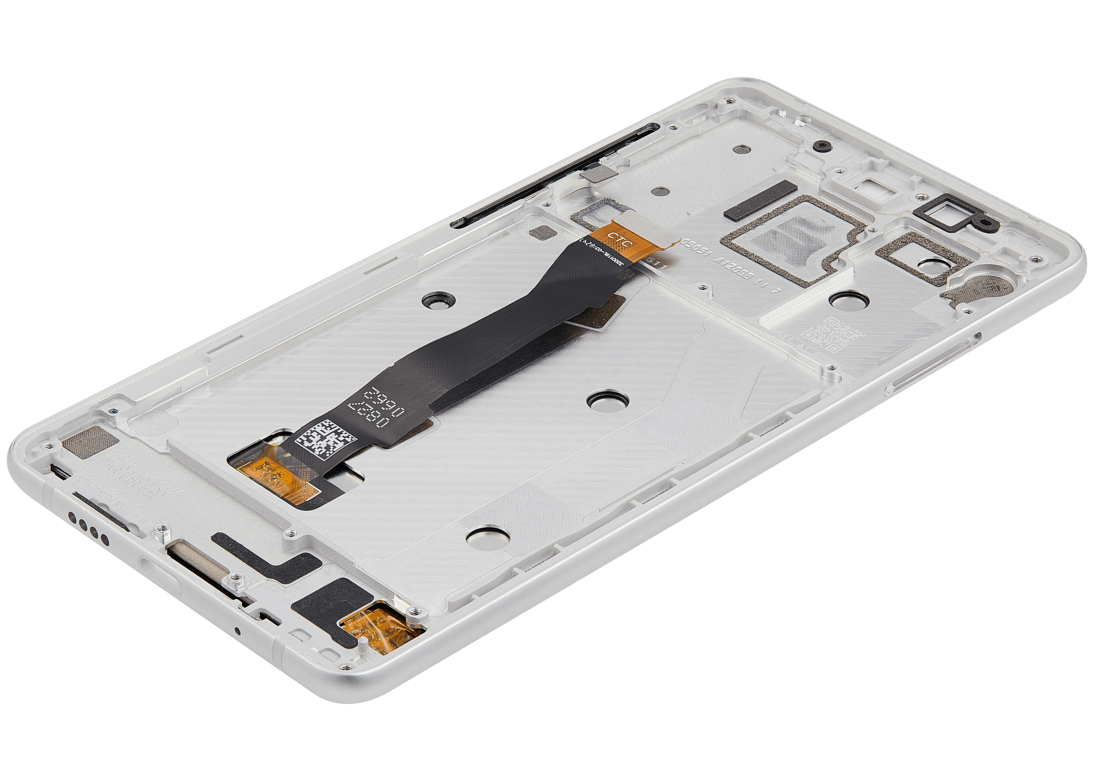 LCD-Display mit Rahmen für Xiaomi Mi Mix 2S (Aftermarket Plus) (Weiß)