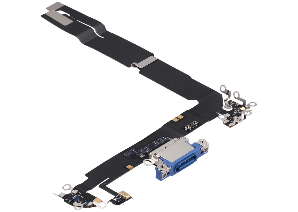 Ladebuchse Flex Cable für iPhone 16 Plus (gebrauchter OEM-Ausbau) (Ultramarine)