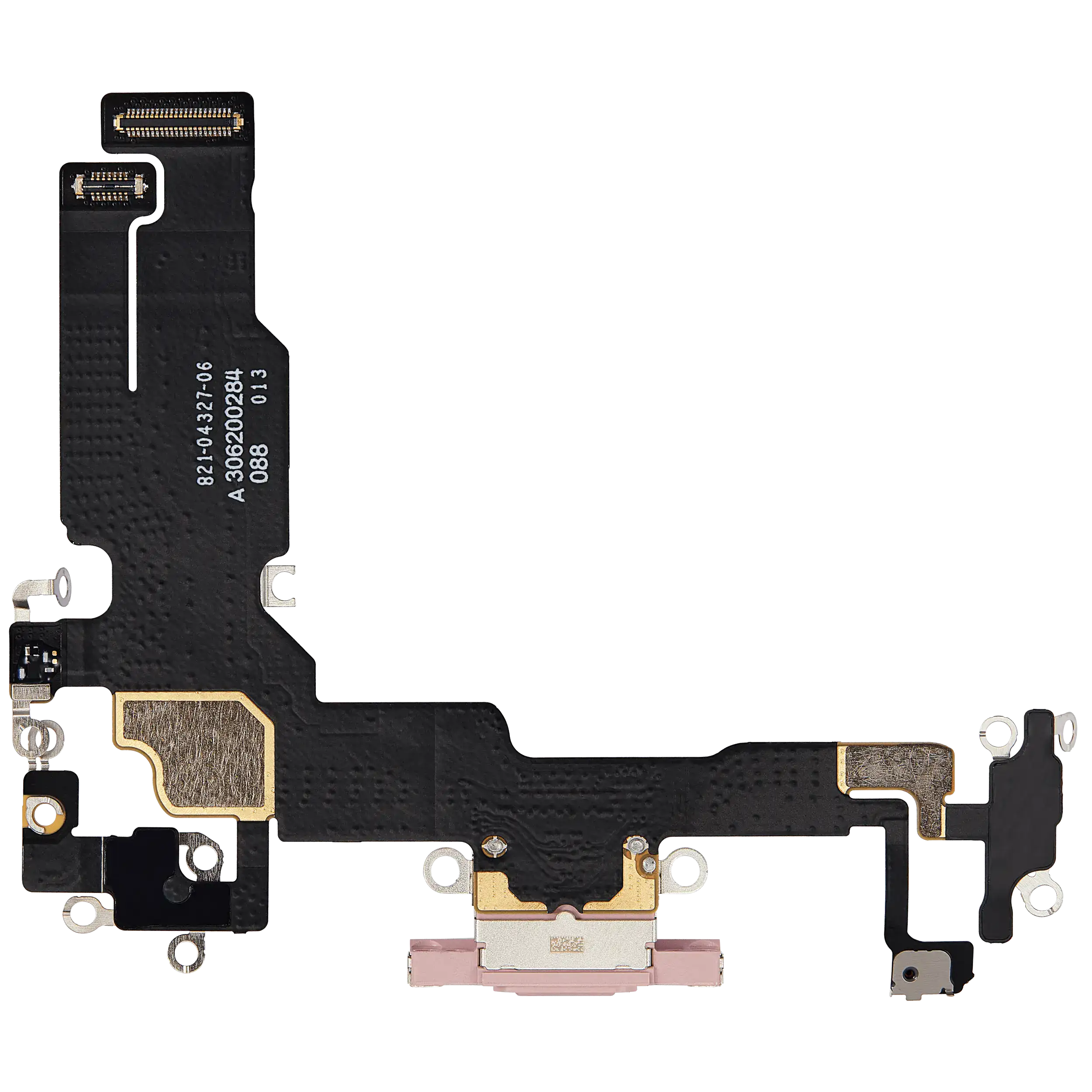 Charging Port Flex Cable for iPhone 15 (Original Used) (Pink)