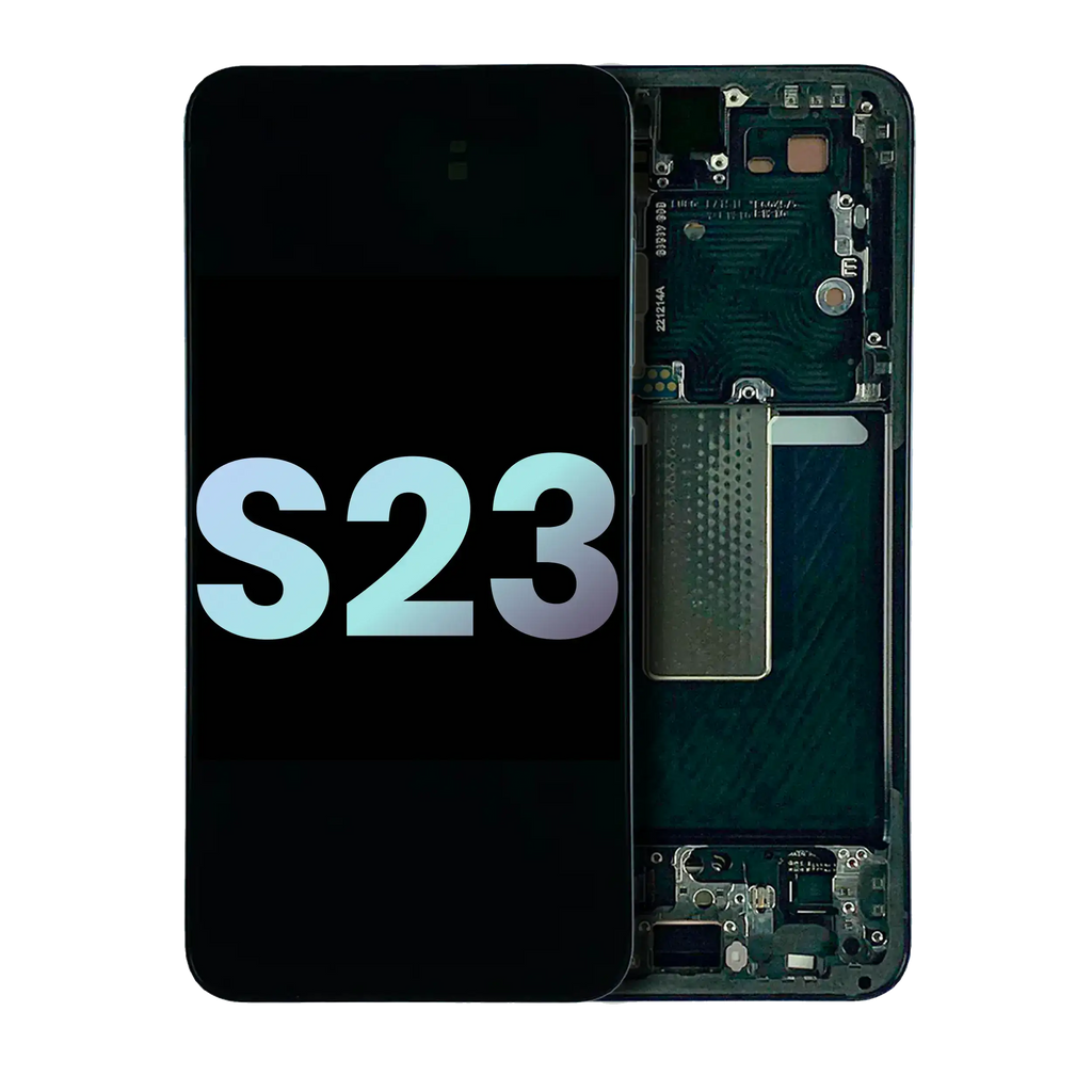 OLED Display with Frame for Samsung Galaxy S23 5G (US & International) (Service Pack) (Phantom Black)