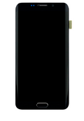 OLED-Display mit Rahmen für Samsung Galaxy S6 Edge Plus (AT&T / T-Mobile / International) (Service Pack) (Black Sapphire)