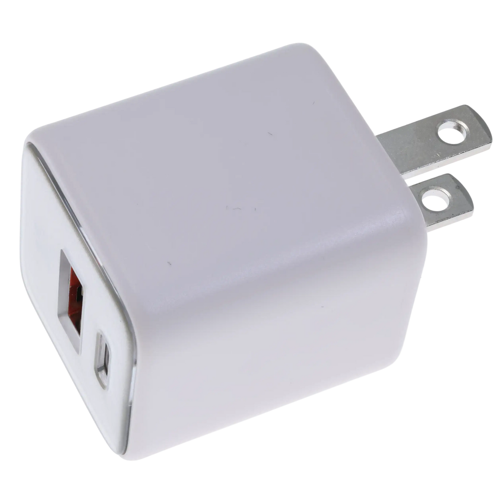 AmpSentrix Pro 30W 2-in-1 USB-C / USB-A GaN Wall Adapter (Desert Titanium)