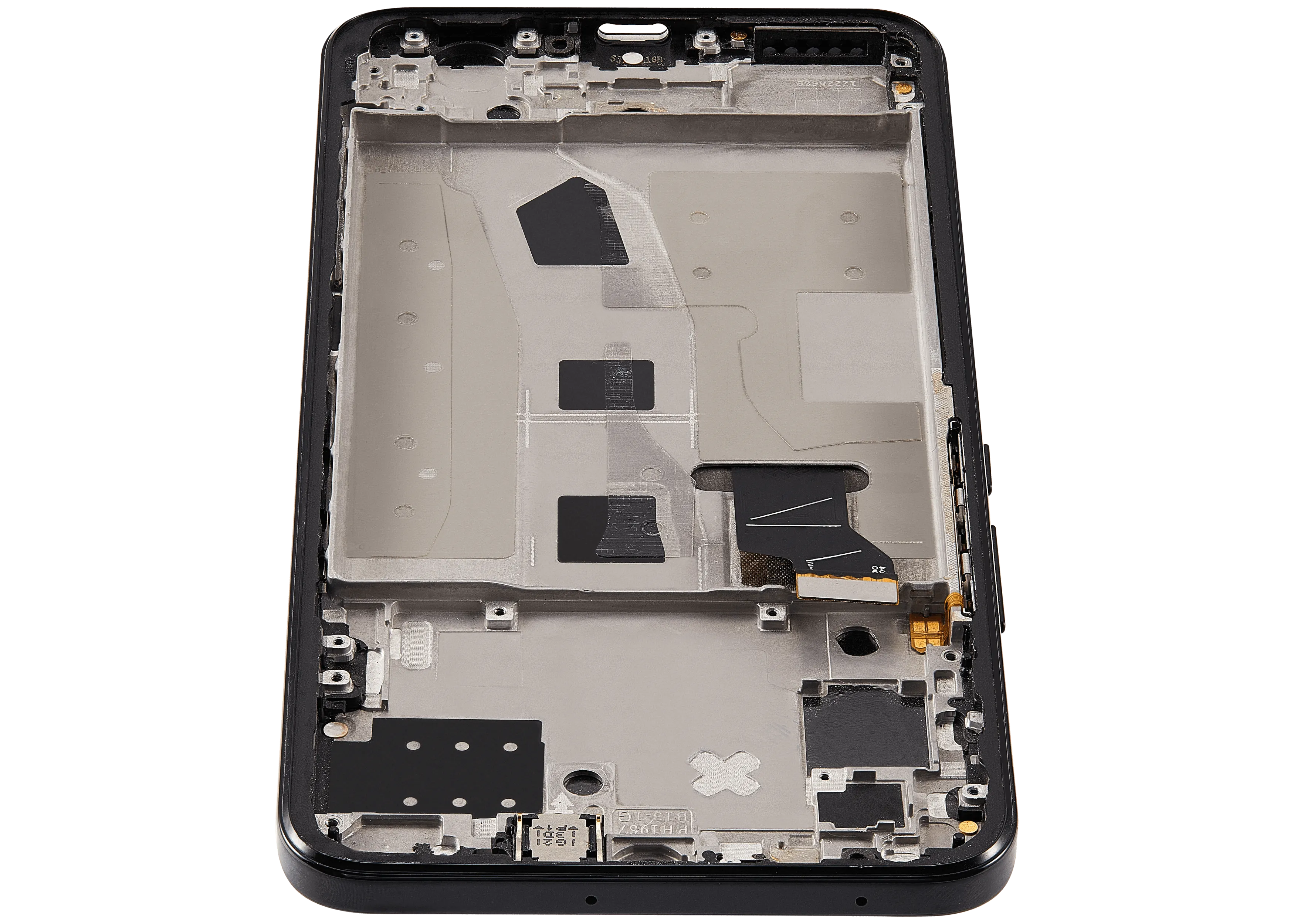 LCD-Display mit Rahmen für Huawei Nova 8 SE (2020) (Refurbished) (Schwarz)