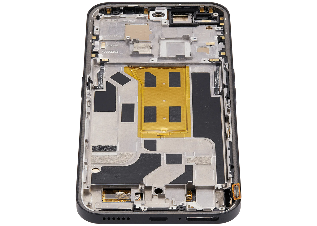 OLED-Display mit Rahmen für Nothing Phone (2a) (Refurbished) (Schwarz)