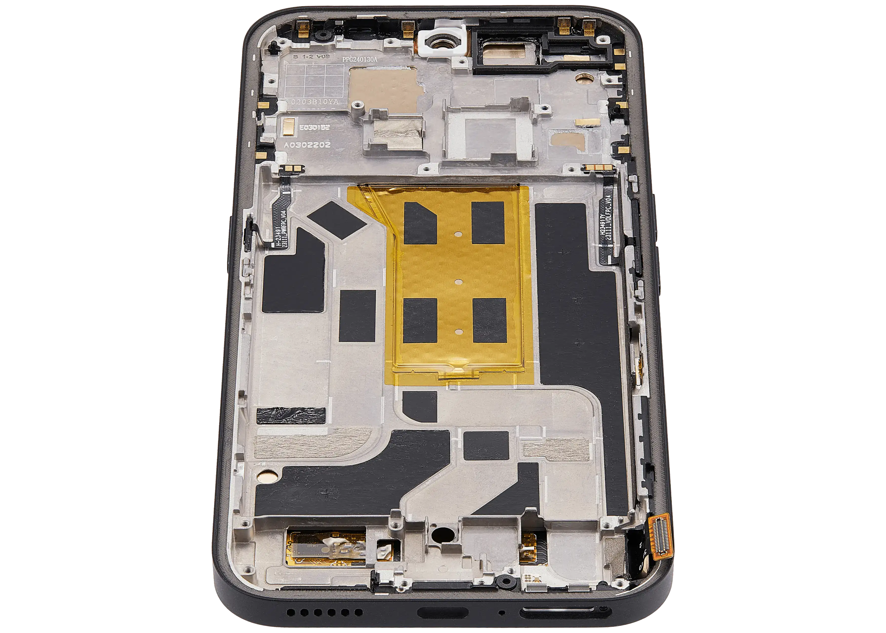 OLED-Display mit Rahmen für Nothing Phone (2a) (Refurbished) (Schwarz)