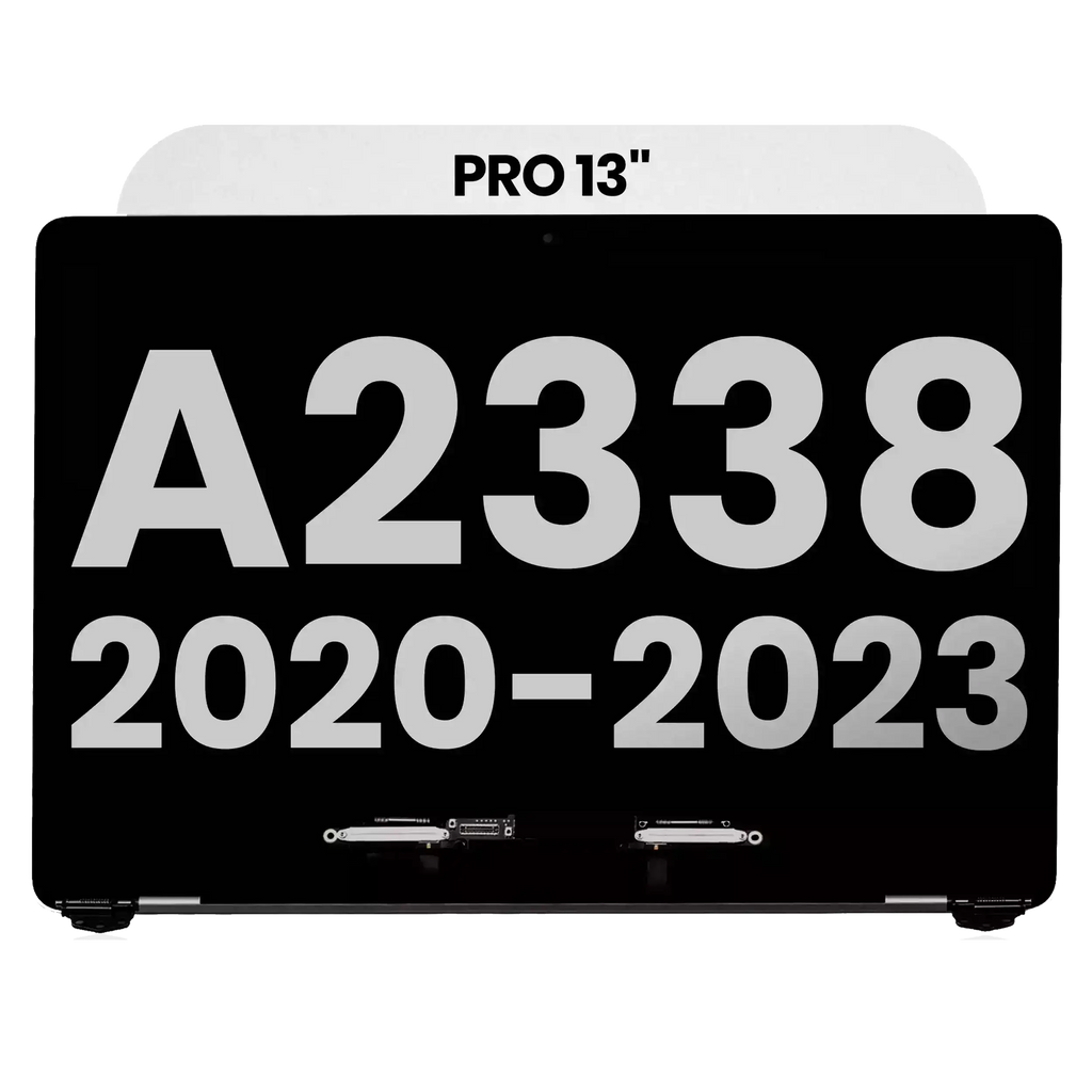 Complete LCD-Display für MacBook Pro 13" A2338 (2020 - 2023) (gebrauchter OEM-Ausbau, Qualität B) (Silber)