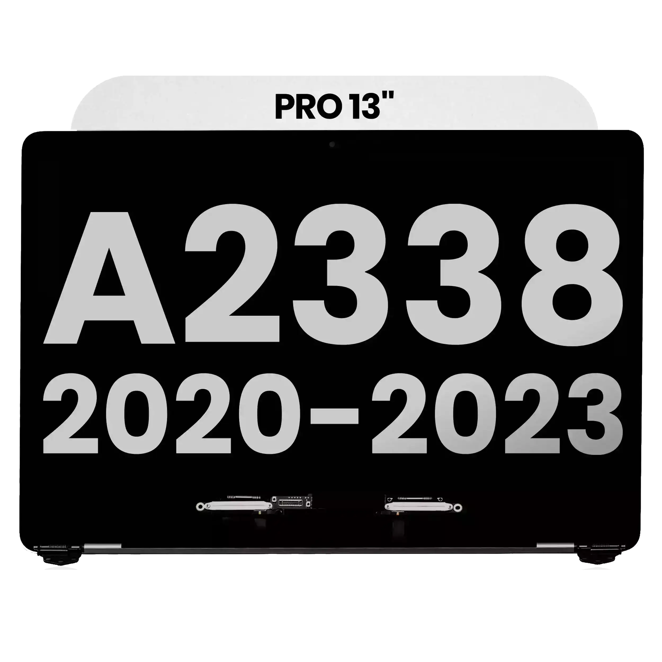 Complete LCD-Display für MacBook Pro 13" A2338 (2020 - 2023) (gebrauchter OEM-Ausbau, Qualität B) (Silber)