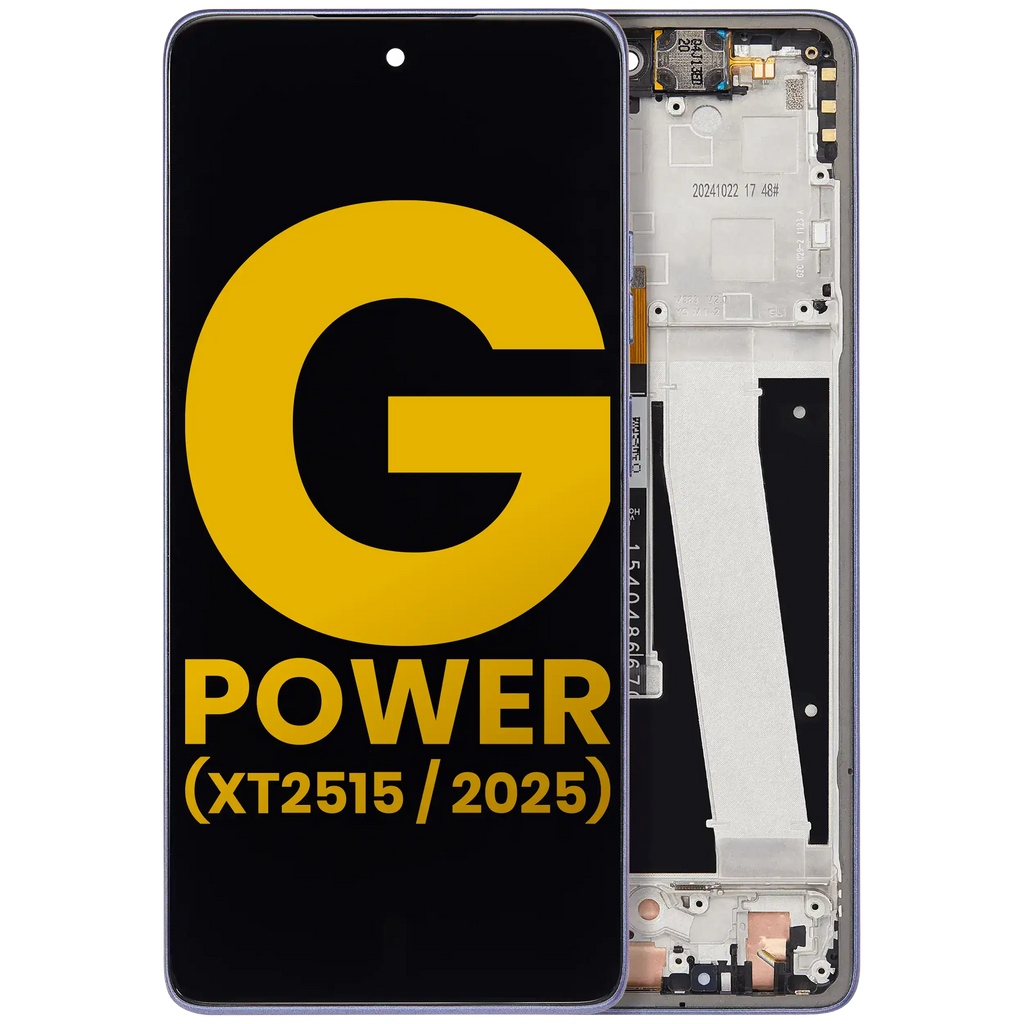 LCD Display with Frame for Motorola Moto G Power 5G (XT2515 / 2025) (Refurbished) (Slate Gray)