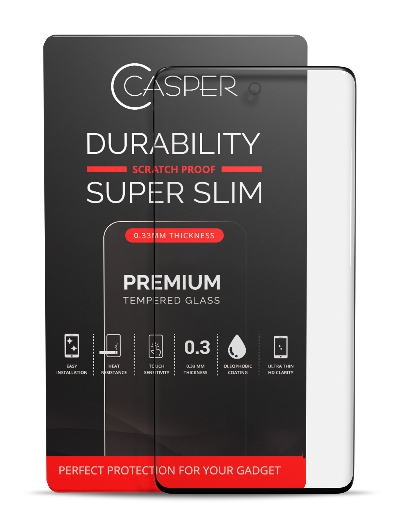 Casper Tempered Glass für Samsung Galaxy S20 Ultra (Retail Pack) (Clear)