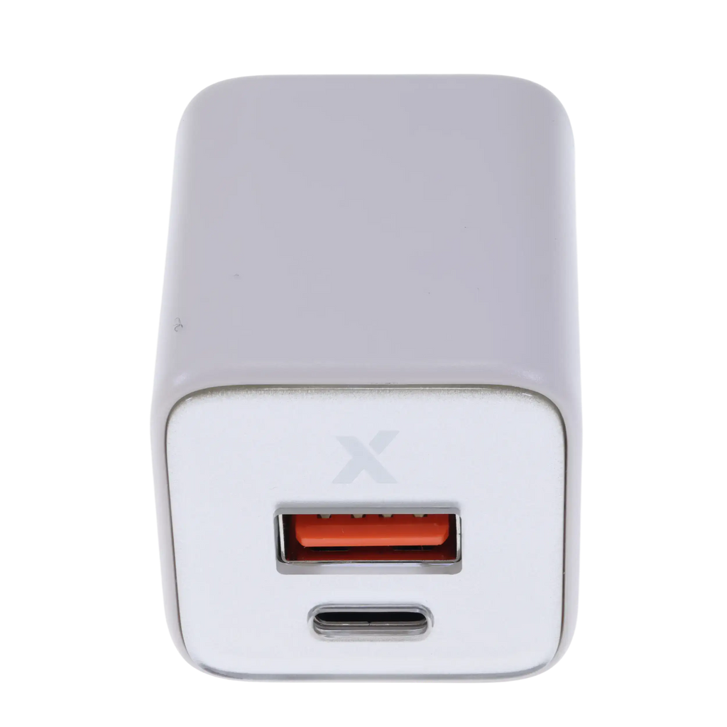 AmpSentrix Pro 30W 2-in-1 USB-C / USB-A GaN Wall Adapter (Desert Titanium)